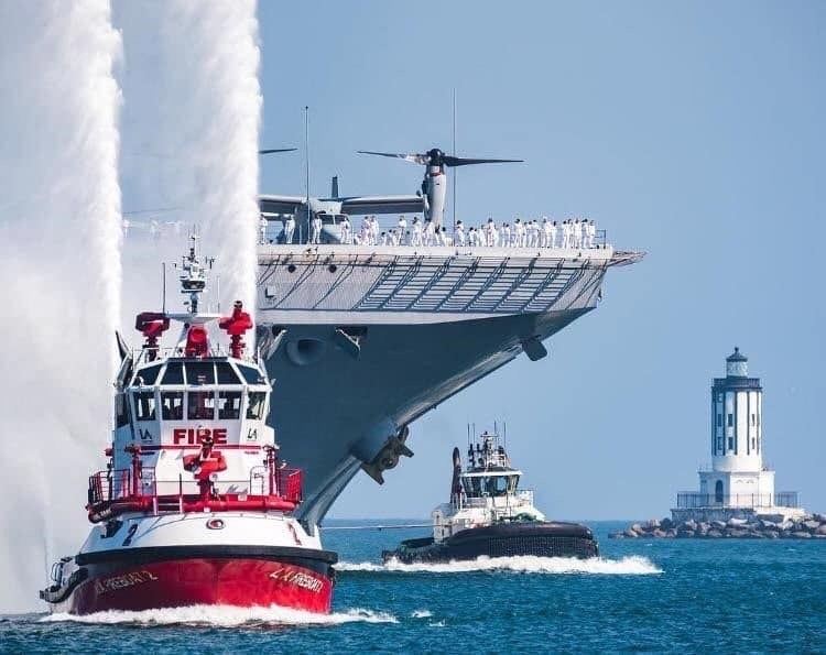 Open water off the Los Angeles coastline